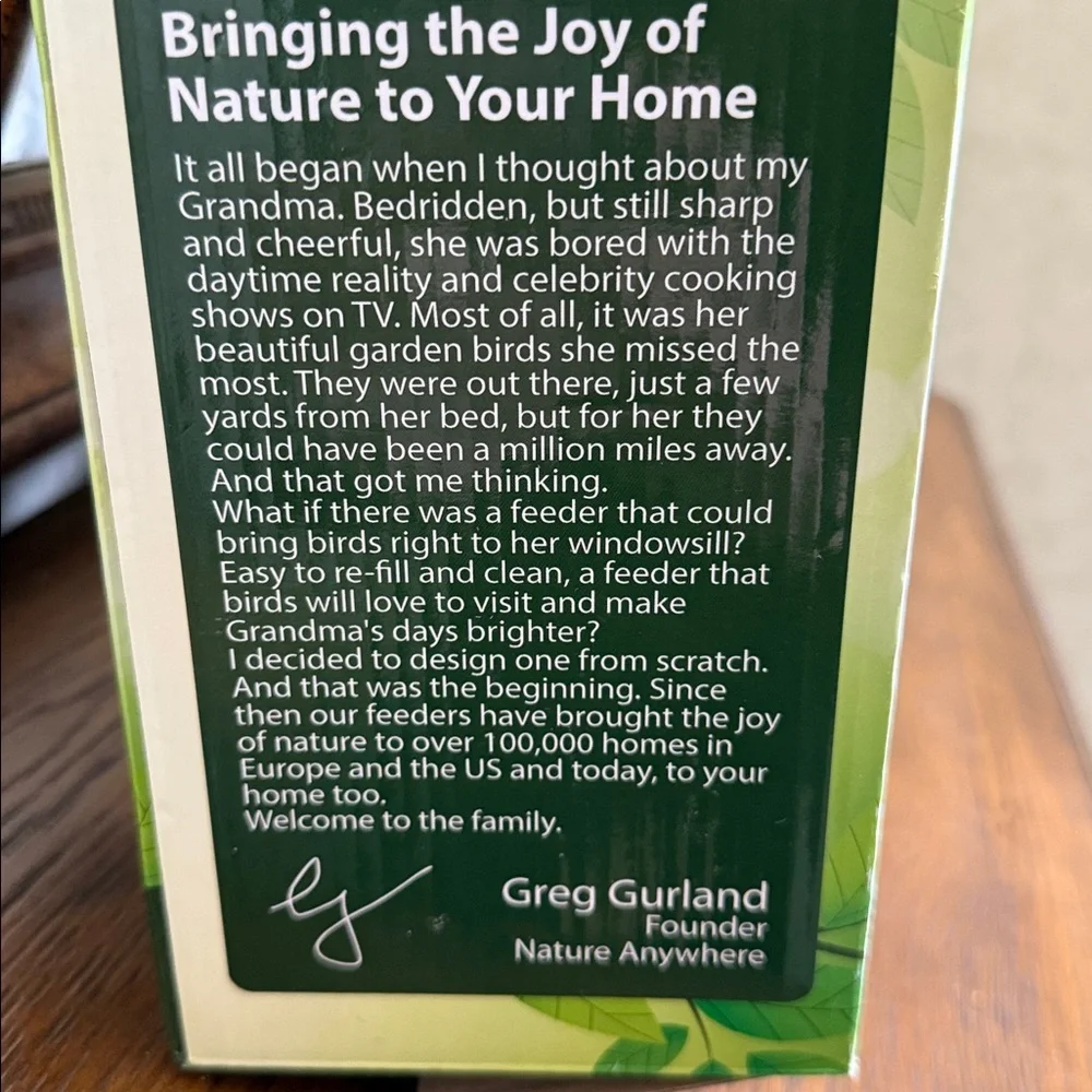 Window Bird Feeder by Nature Anywhere with Sliding Tray. Clear.